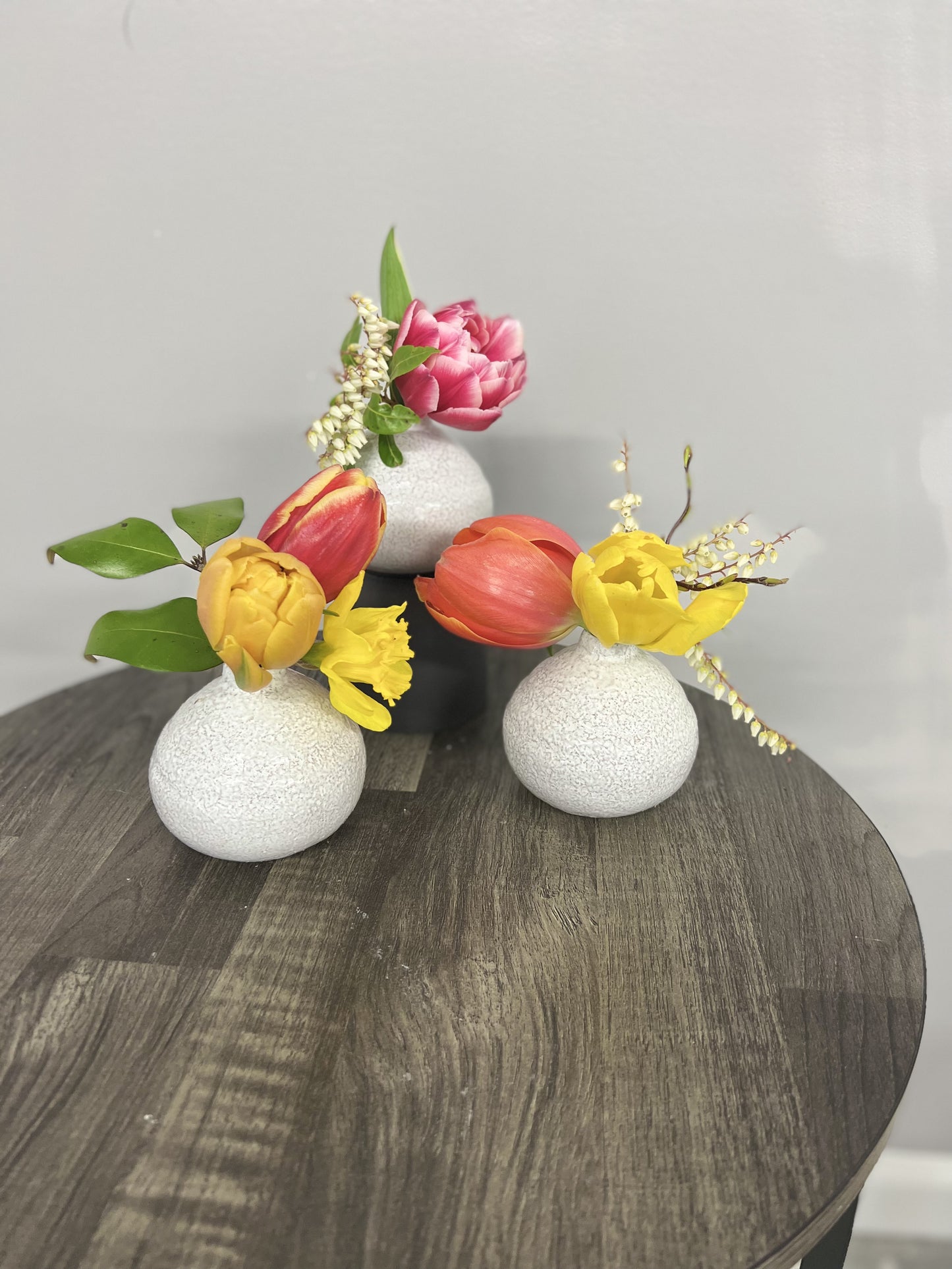 Ceramic Bud Vase Trio