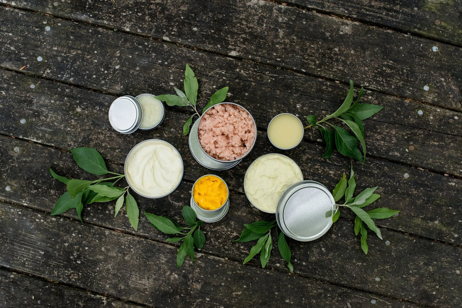 all natural skin care and spa products, lip balm, beard balm, bath bombs, body butter