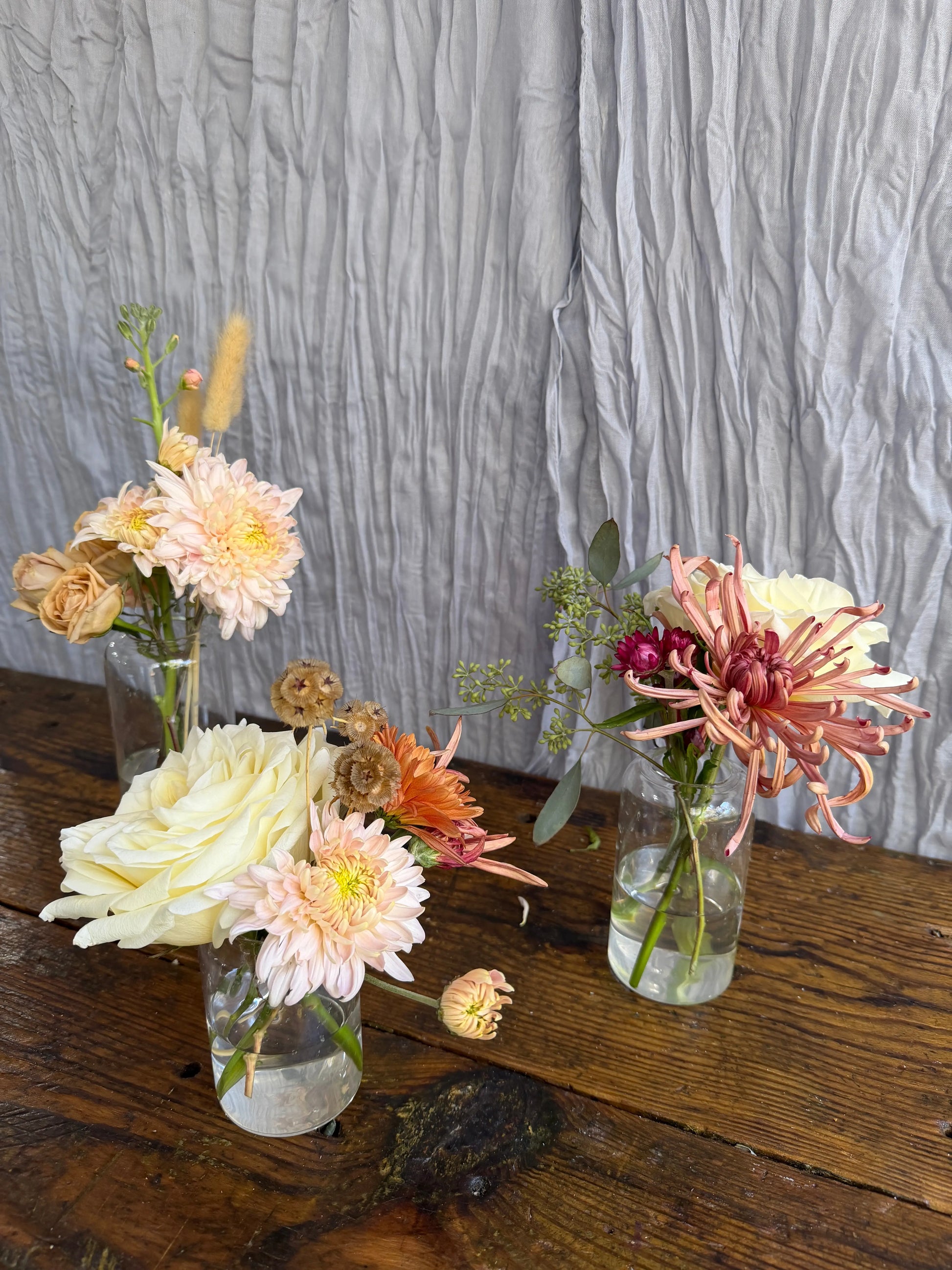 Bud Vase Trio Sweet Blossoms LLC