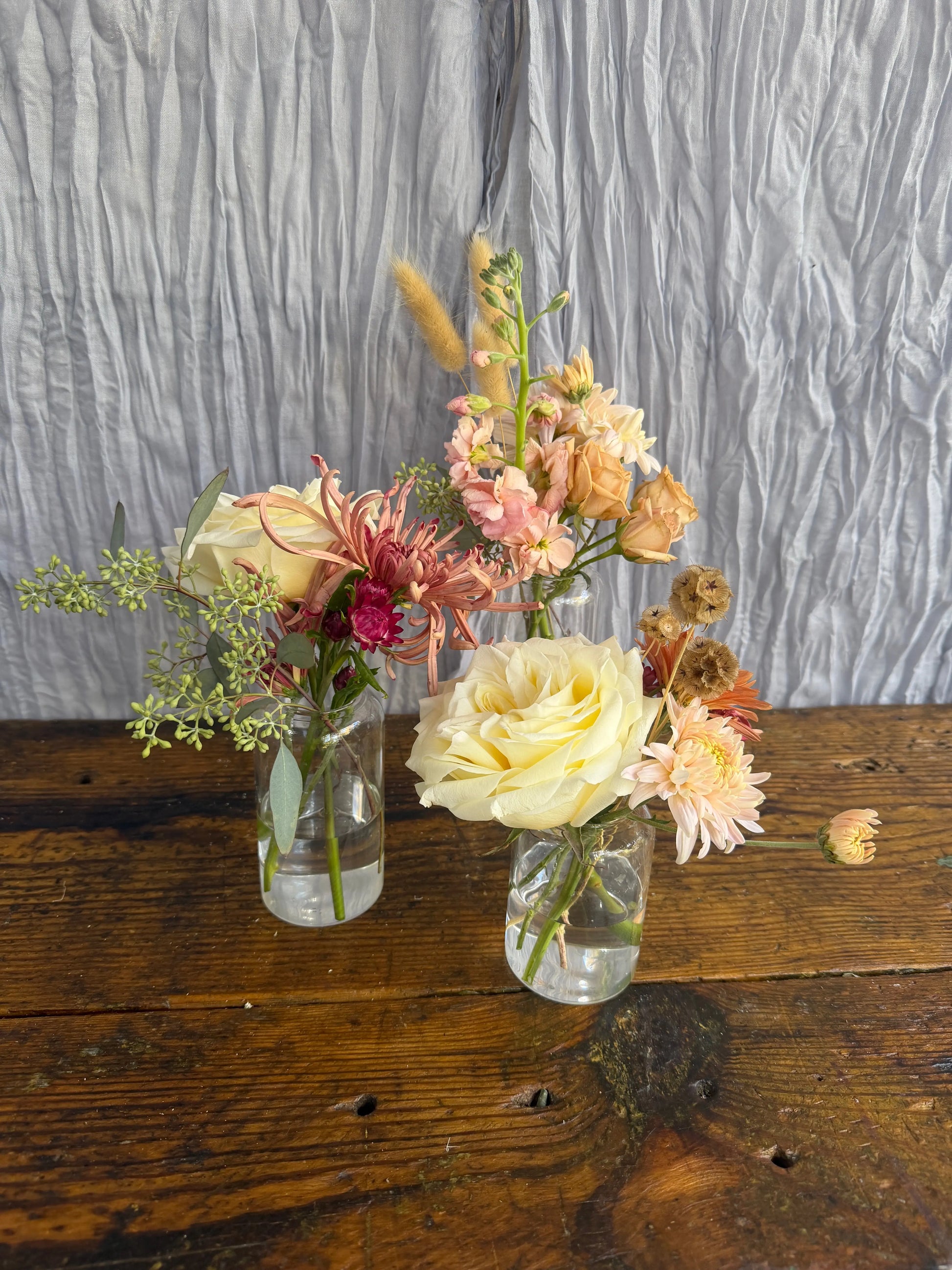 Bud Vase Trio Sweet Blossoms LLC