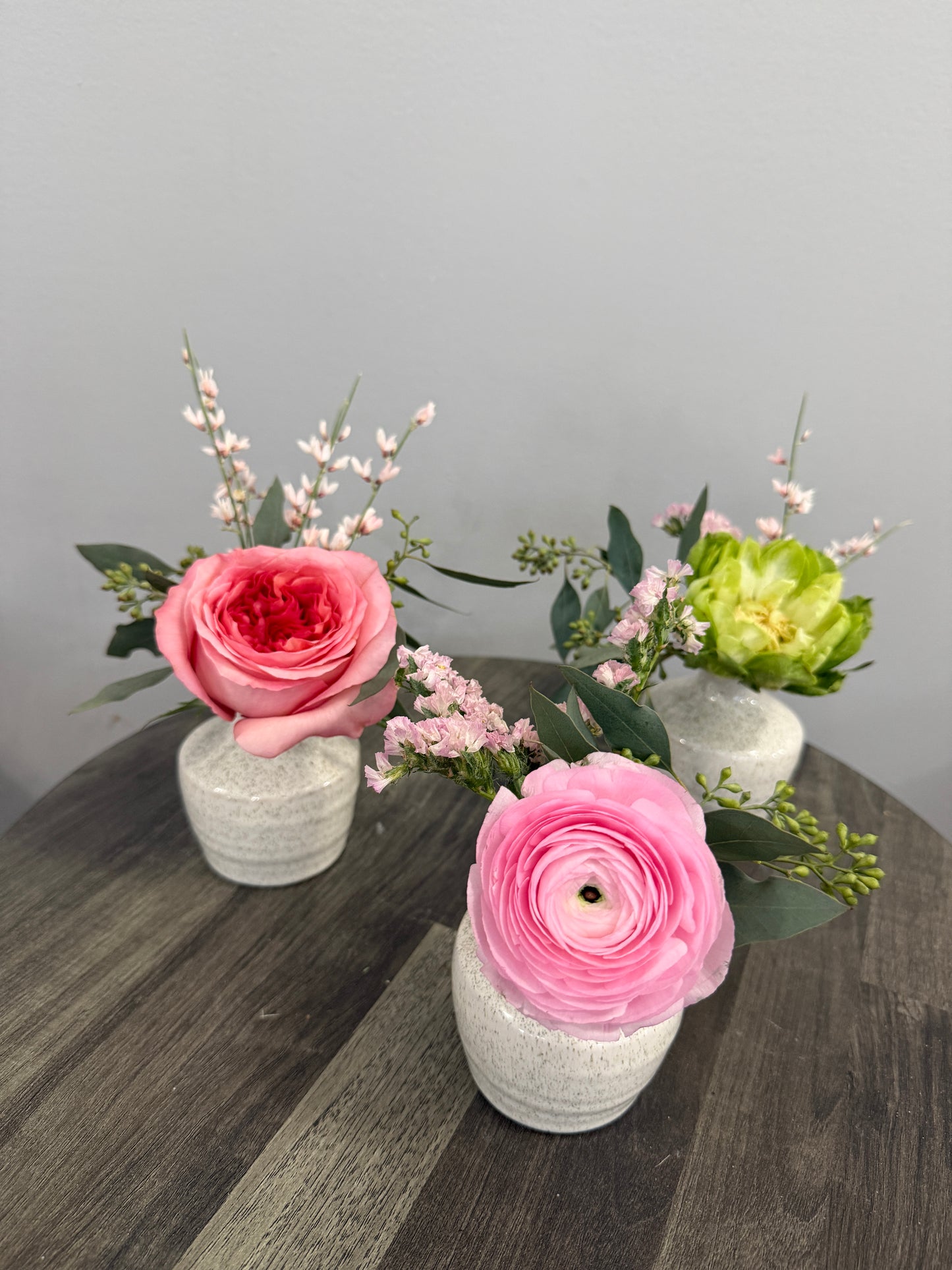 Ceramic Bud Vase Trio