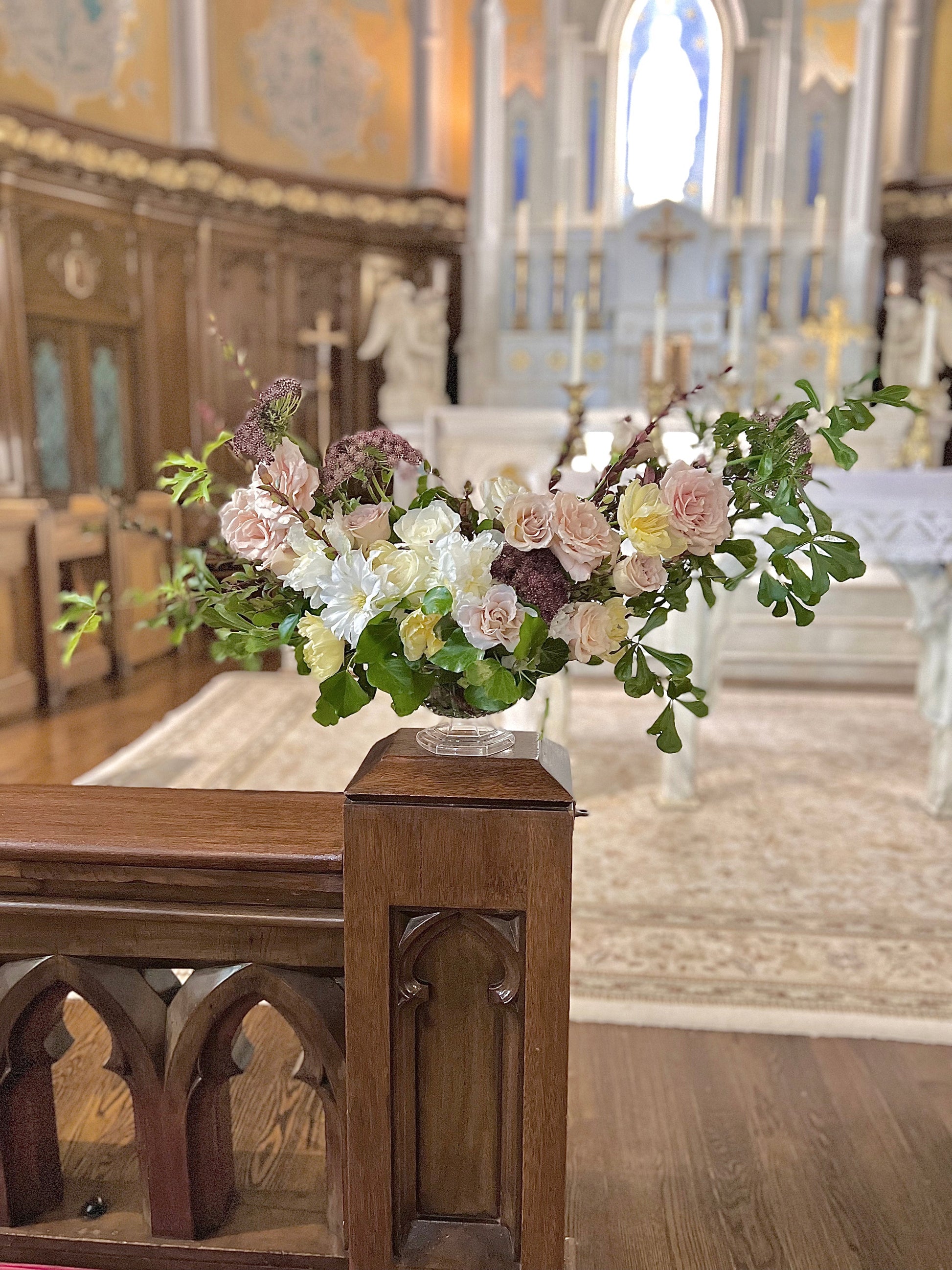 church altar arrangements Sweet Blossoms LLC