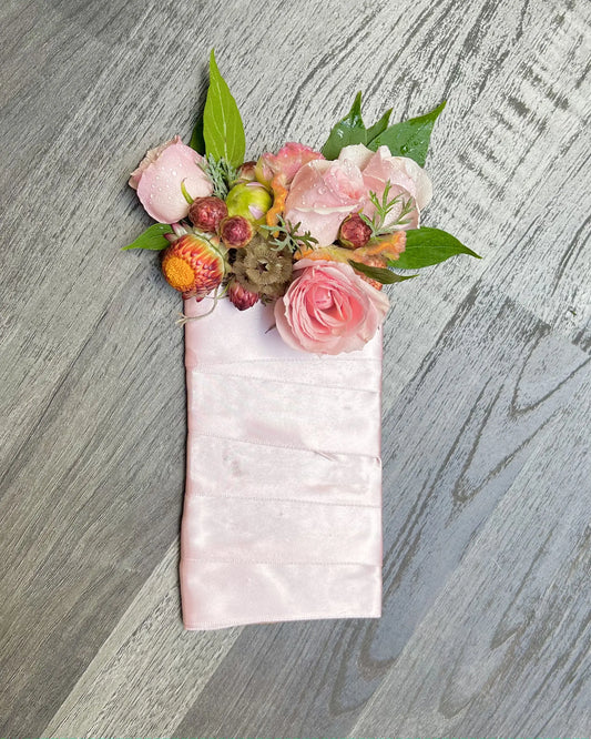 Special Occasion Floral Pocket Square Sweet Blossoms LLC