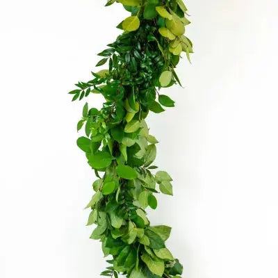 8ft Greenery Garland Sweet Blossoms LLC