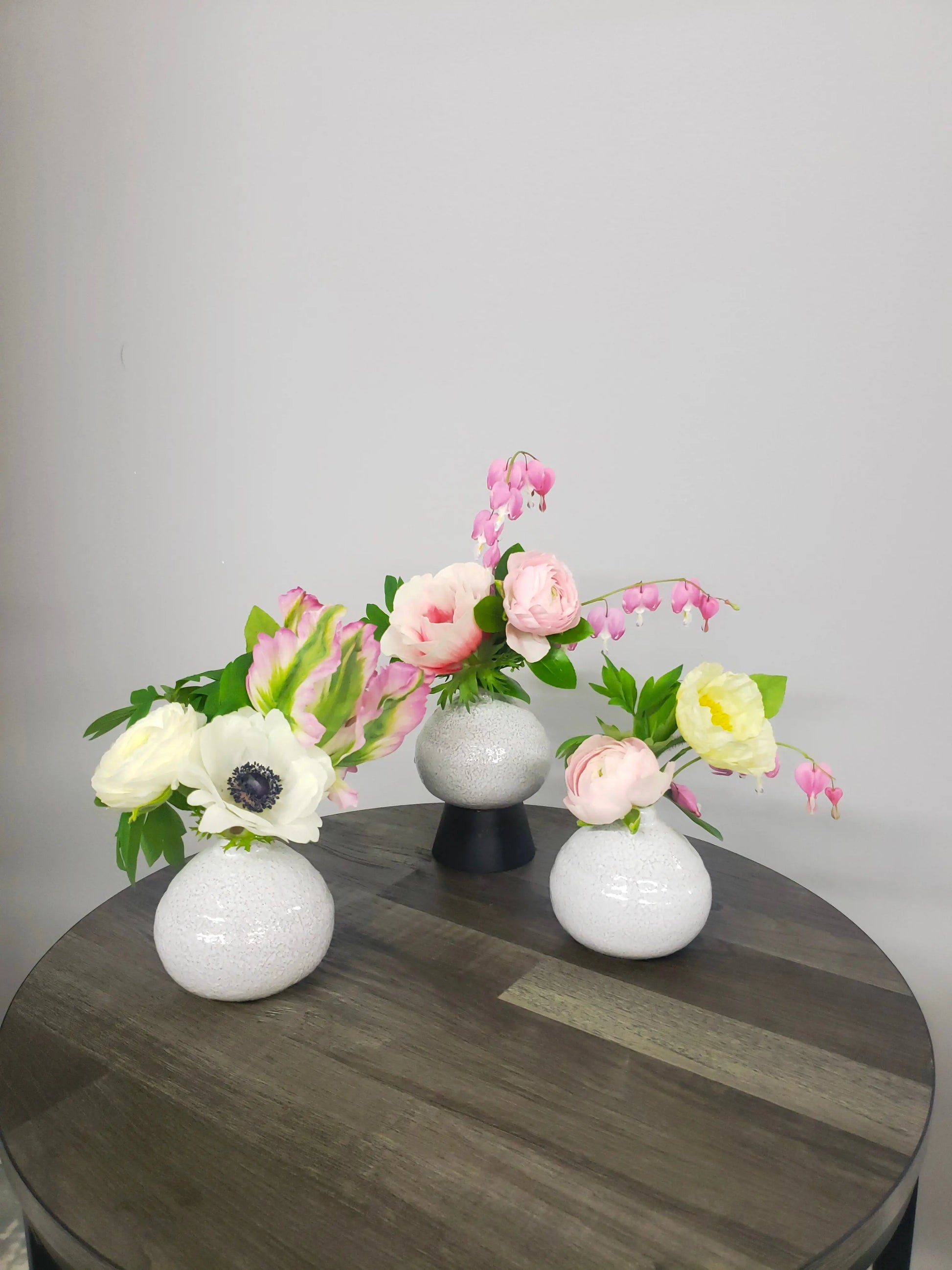 Ceramic Bud Vase Trio Sweet Blossoms LLC