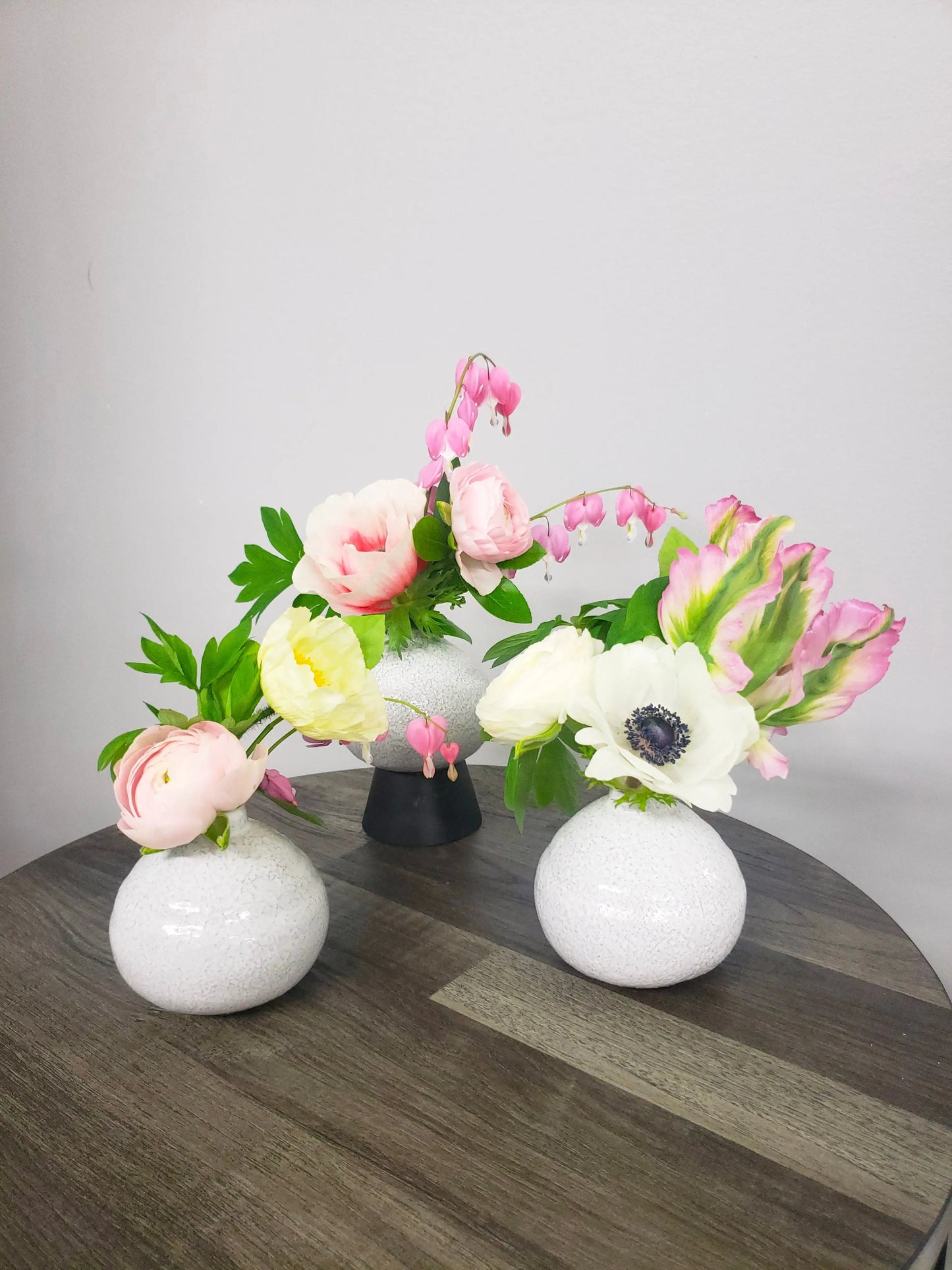 Ceramic Bud Vase Trio Sweet Blossoms LLC